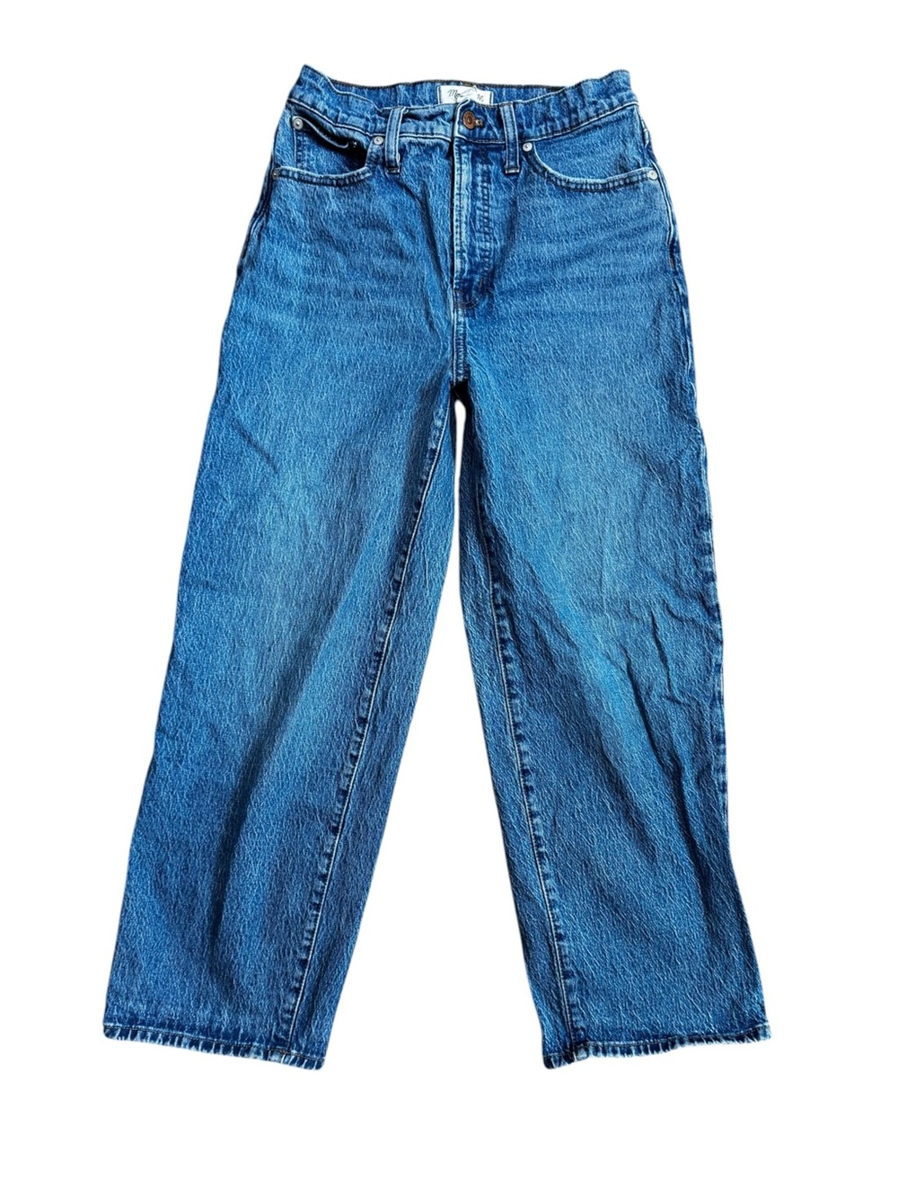 Madewell Perfect Vintage Wide Leg Crop Jeans 28